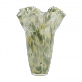 Vase verre chic art deco taches de couleurs Madam Stoltz