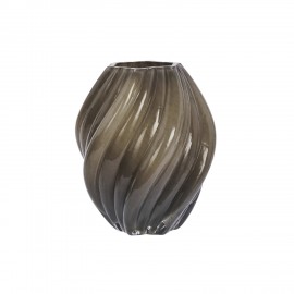 Vase verre travaille ondule Madam Stoltz