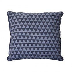 Coussin coton motifs triangles