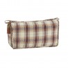 Trousse de toilette tissu imprime carreaux Madam Stoltz
