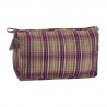 Trousse de toilette coton imprime carreaux Madam Stoltz