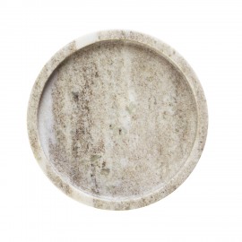 Plateau decoratif rond marbre Madam Stoltz