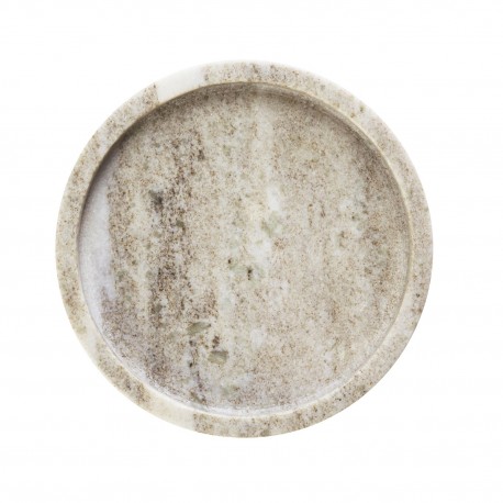 Plateau decoratif rond marbre Madam Stoltz