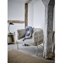 plaid chic motif geometrique bleu coton recycle bloomingville