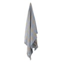 plaid coton recycle carreaux bleu clair beige bloomingville largs