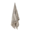 plaid coton recycle elegant blanc ecru bloomingville