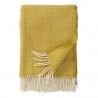Plaid laine brossee franges couleur Klippan