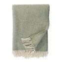 Plaid classique laine brossee franges Klippan