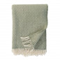 Plaid classique laine brossee franges Klippan