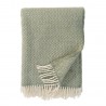 Plaid classique laine brossee franges Klippan