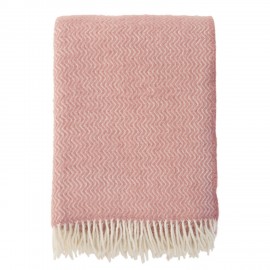 Plaid laine d'agneau brossée Klippan Sorbet