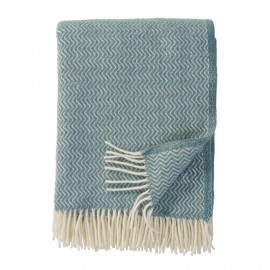 Plaid laine classique franges Klippan