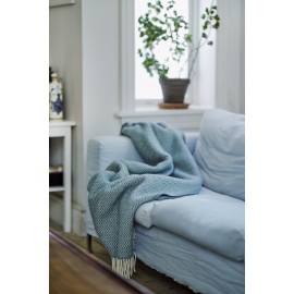 Plaid laine d'agneau brossée Klippan Sorbet