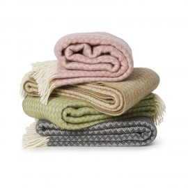 Plaid classique laine d'agneau brossée Klippan Palazzo