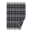 Plaid carreaux tartan laine franges Klippan
