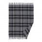 Plaid carreaux tartan laine franges Klippan