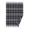 Plaid carreaux tartan laine franges Klippan