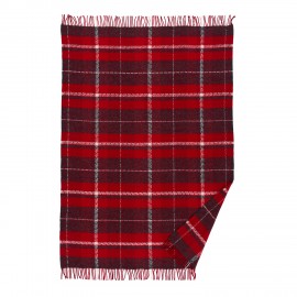 Plaid laine carreaux tartan franges Klippan