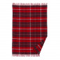 Plaid laine carreaux tartan franges Klippan