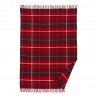 Plaid laine carreaux tartan franges Klippan