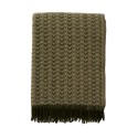Plaid laine motif classique franges Klippan
