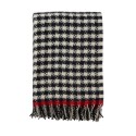 Plaid en laine brossee pied de poule Klippan
