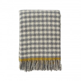 Plaid laine motif pied de poule Klippan