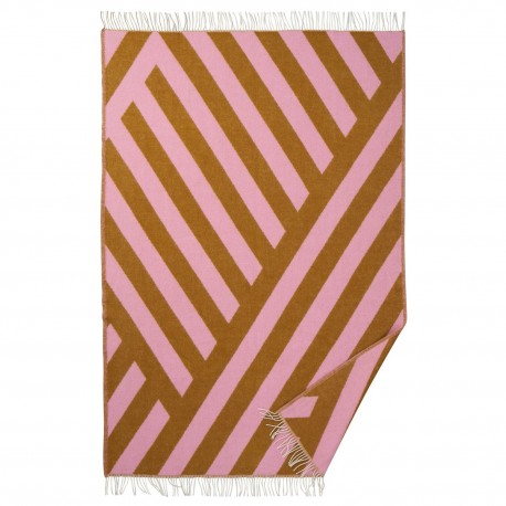 Plaid couverture laine rayures design couleur Klippan