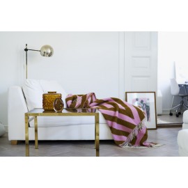 Plaid design laine d'agneau brossée Klippan Tangent