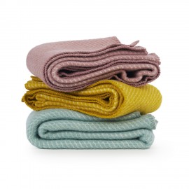 Plaid enfant laine d'agneau brossée Klippan Velvet