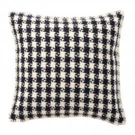 Housse de coussin laine pied de poule Klippan