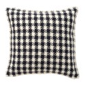 Housse de coussin laine pied de poule Klippan