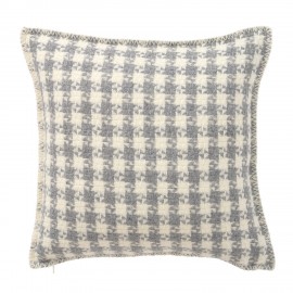 Housse de coussin decoratif laine pied de poule Klippan