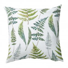 Housse de coussin coton imprime frais fougeres Klippan