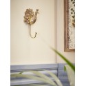 Crochet mural decoratif laiton dore paon Bloomingville Dun