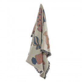Plaid deco motif bonbons sucreries coton Bloomingville Caramella