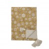 Petit plaid coton recycle motif floral Bloomingville Camille