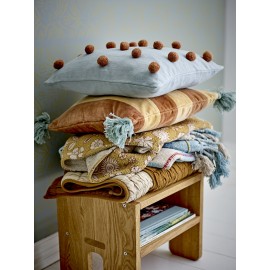 Petit plaid coton recycle motif floral Bloomingville Camille
