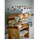 Petit plaid coton recycle motif floral Bloomingville Camille
