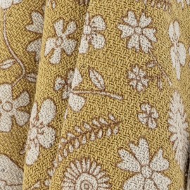 Petit plaid coton recycle motif floral Bloomingville Camille
