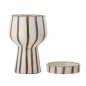 Cache pot sur pied decoratif rayures Bloomingville Agna Cache pot sur pied decoratif rayures Bloomingville Agna