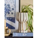 Cache pot sur pied decoratif rayures Bloomingville Agna