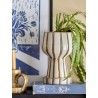 Cache pot sur pied decoratif rayures Bloomingville Agna