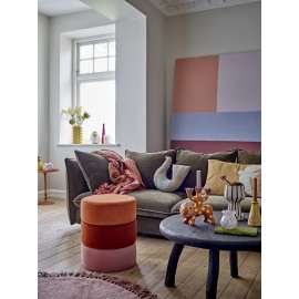 Cache pot sur pied decoratif rayures Bloomingville Agna