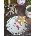 Petite assiette decore motif bonbon Bloomingville Yule
