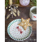 Petite assiette decore motif bonbon Bloomingville Yule