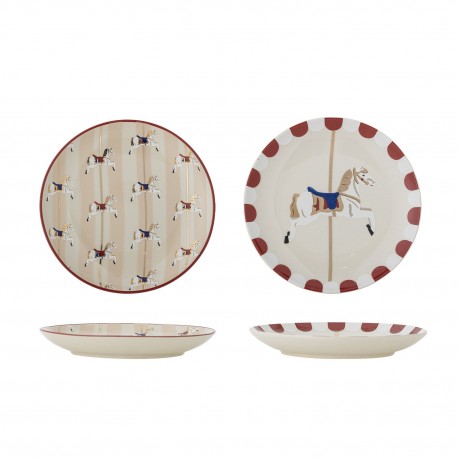 Petite assiette decoration manege carrousel Bloomingville Merry go round