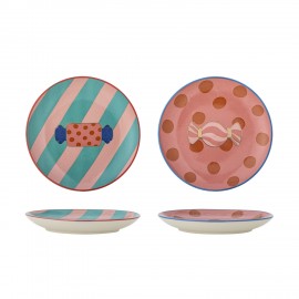 Petite assiette colore decoration bonbons Bloomingville Caramella set de 2