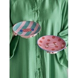 Petite assiette colore decoration bonbons Bloomingville Caramella set de 2