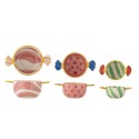 Bols multicolores gres Bloomingville Caramella set de 3